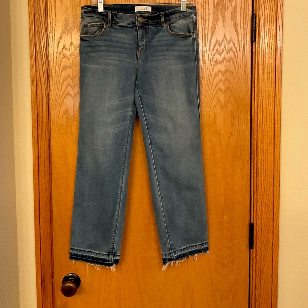 Loft Straight Crop Jeans